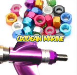 M4 Aluminum Deep Profile Nylon Lock Nuts (2), Assorted Colors