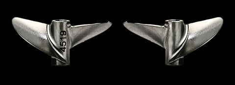 4519 Stainless Steel CNC RC Boat Propeller Pair 45mm 1.9pitch 3/16 bore (LH/RH)