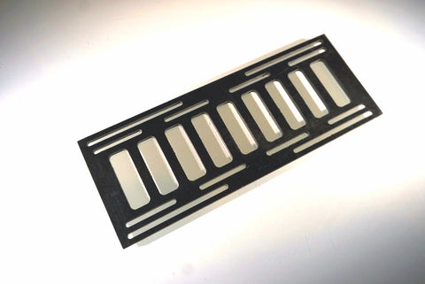 Battery Tray black fiber rc boat 2 3/4 in X 7in