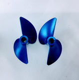 CNC Propellers Pair 45mm 1.9 pitch Rc Boat 3/16 bore 4519 (LH/RH)