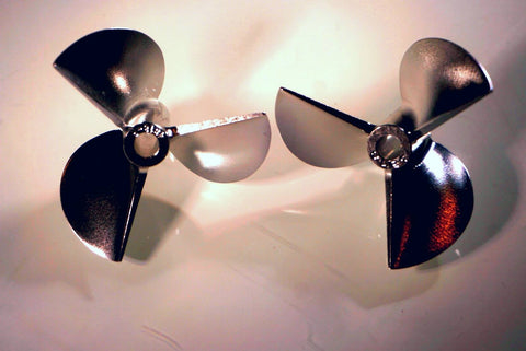 Rc Boat Oxidean Marine Power Props 50mm 1.4 pitch 3 blade CNC Aluminum Pair (LH/RH)