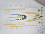 Rc Boat Graphics Dominator Mono No Bling