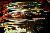 Rc Boat Graphics Dominator Mono with bling