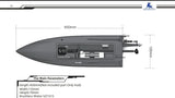 MINI-DOM Carbon Fiber Self Righting Mono RTR Rc Boat
