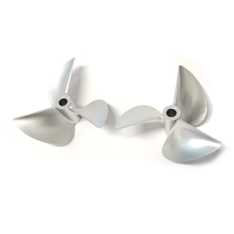 Oxidean Marine 74mm 1.4 pitch 3 blade CNC Aluminum RC Boat Prop Set (LH/RH)