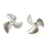 Oxidean Marine 74mm 1.4 pitch 3 blade CNC Aluminum RC Boat Prop Set (LH/RH)