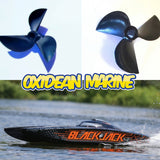 Rc Boat Oxidean Marine Power Props 50mm 1.6 pitch 3 blade CNC Aluminum (Blackjack 42 and others)