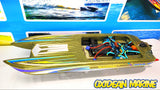 THE ANIMAL CAT II EQ Quasar Radio Equipped Twin Cat RTR RC Boat - Carbon/Kevlar