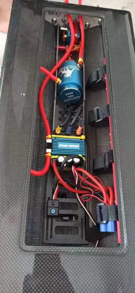 2025 Self Righting DOMINATOR Mono RTR RC Boat - Black Carbon