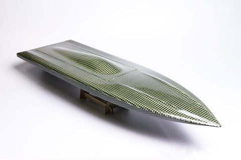 Rc Boat DOMINATOR Mono Bare Hull - Carbon/Kevlar Weave