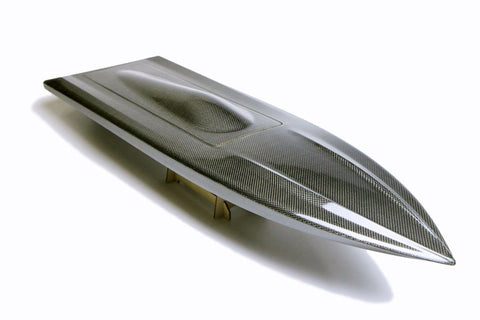 Carbon Fiber Rc Boat DOMINATOR Mono Bare Hull - Carbon Fiber Oxidean Marine