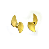 CNC Props 4519 45mm 1.9 Pitch 3/16 Bore Pair - BRASS (RH/LH)